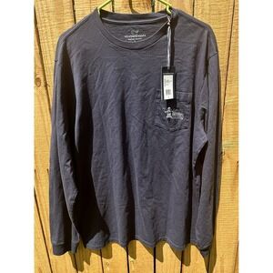 NWT Vineyard Vines Mens Large LS Three Step Drop Football T-Shirt Feel This Good